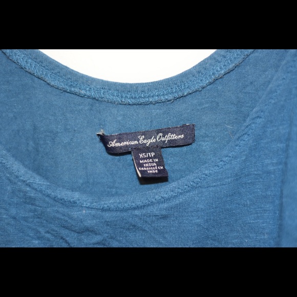 American eagle scalloped tank top with beads - Picture 2 of 6